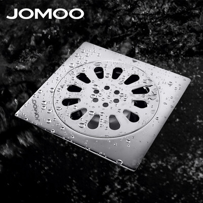 

JOMOO Bathroom Kitchen Balcony Shower Floor Drains 1010cm Square Stainless Steel Floor Shower Drain Waste Grate Drain