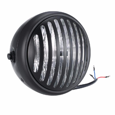 

Universal 63 Inch Vintage Motorcycle Headlight Old School Design Grill Style for Harley Cafe Racer