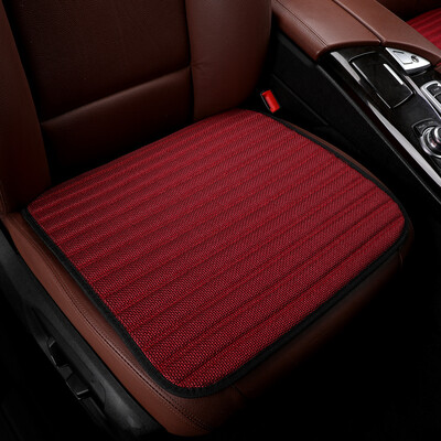

Jody car seat four seasons universal car seat cover imitation linen seat car square pad full hemp horizontal square pad black red 1 piece
