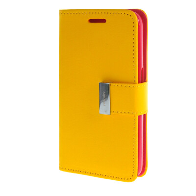 

MOONCASE Case for Samsung Galaxy Core 2 II Duos G355H Flip Leather Wallet Card Slot Bracket Back Cover Yellow