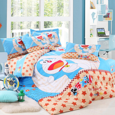 

Cute Cartoon 4PCS Bedding Set for Adult Children Bed Linen with Duvet Cover/Bed Sheet/Pillowcases Twin/Full/Queen Size