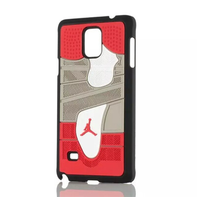 

мити новенький Air Jordan кроссовки 4 6 7 единственным пвх для Samsung Galaxy Note 4 резиновые покрытия n9100 иордании телефон дело 15 цветов