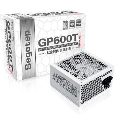 

Segotep Rated 500W GP600T Titanium Edition Power Supply 80plus Titanium 7-Year Warranty Full Voltage Wide Japanese High Temperature Main Capacitance Intelligent Temperature Control