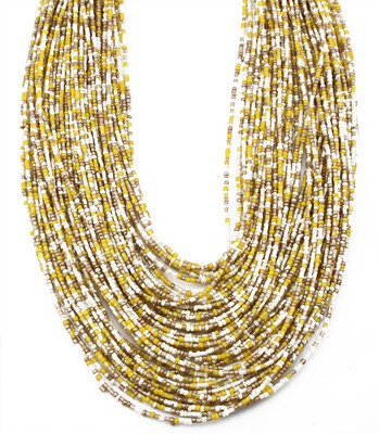 

Idealway 4 Colors New Handmade Bohemian Fashion 50 Layers Resin Seed Beads Chain Choker Pendants Bib Necklaces Women Jewelry