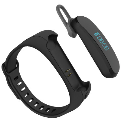 

Masentek S1 Bluetooth Smart Bracelet Спортивный браслет + Bluetooth-гарнитура Smart Wristbands Sleep Step Black