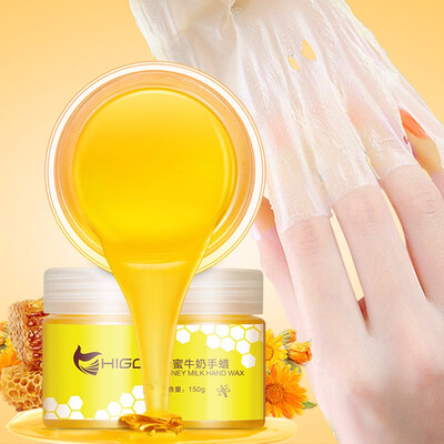 

Higo Milk Honey Hand Paraffin Wax Mask Hand Skin Care Exfoliating Gel Moisturizing Cream 150g