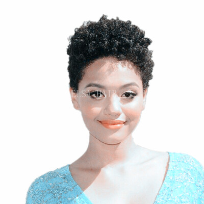 

Brazilian Curly Lace Front Wig With Baby Hair Afro Kinky Curly Human Hair None Lace Wigs for Black Women