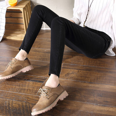 

2018 Spring Summer New Pants High Waist Stretch Leggings Ladies Casual Ankle-length Jeans Women Slim Fit