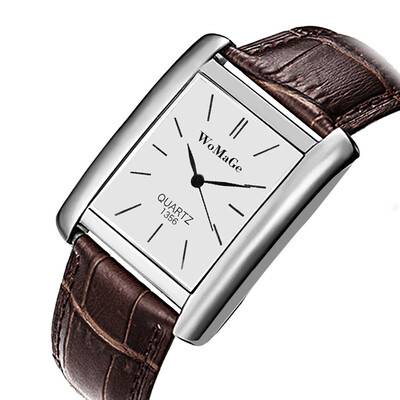 

Unisex Creative Quartz Watch Square Dial