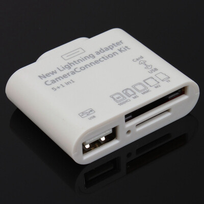 

5in1 цены набора соединения камеры USB SD в слот для TF м2 кард-ридер Адаптер для iPad 4/мини