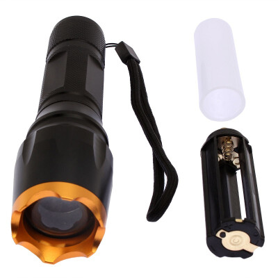 

1800 Lumen Zoomable CREE XM- T6 LED 18650 Flashlight Torch Zoom Lamp Light GOLDEN