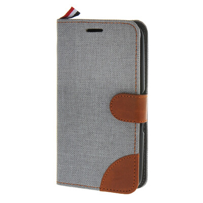 

MOONCASE Xperia E4 , Leather Wallet Flip Card Holder Pouch Stand Back ЧЕХОЛ ДЛЯ Sony Xperia E4 Grey