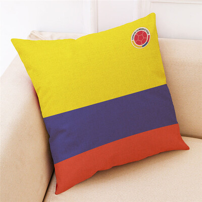 

Russia World Cup 2018 32 Teams Logo Cotton&Linen Pillowcase Bar Club Sofa Pillow Pillow Fans Souvenir