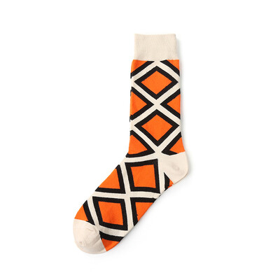 

Cozy Men Geometric Pattern Knitted Crew Fashion Boot Socks