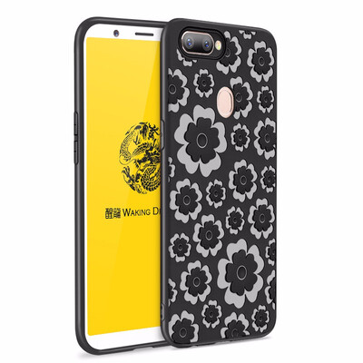 

Goowiiz Fashion Phone Case For OPPO R11S PLUS 3D Relief Flower Ultrathin Soft TPU Full Protection