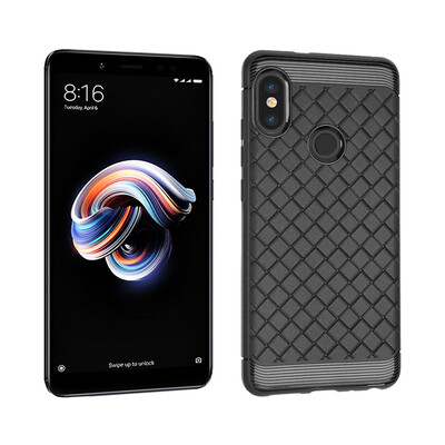 

Goowiiz роскошный корпус телефона для Xiaomi Redmi Note 5 Pro очень вентиляция плетение мягкий защита от падения защита