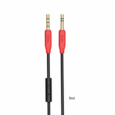 

HOCO Stereo Audio Cable Jack 35mm Male to Male 35 mm Jack Aux Cable for iPhone Car Headset Speaker Player Aux Cord with mic
