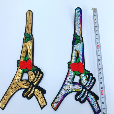 

Multicolored alphabet cloth embroidered sequins applique iron trim logo patches DIY accessories such as picture 2pcslot
