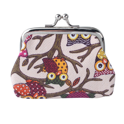 

MyMei Women Girl Owl Bird Animal Coin Money Bag Purse Wallet Case Vogue Handbag Gift