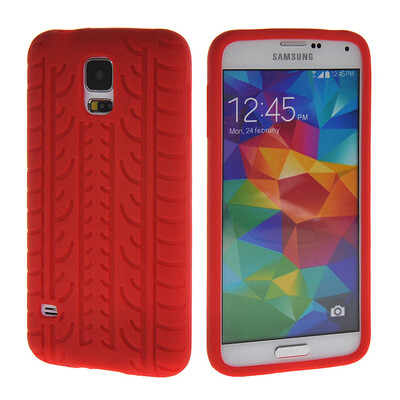 

MOONCASE шин кожа Мягкие гибкие гель ТПУ Оболочка задняя крышка чехол для Samsung Galaxy I9600 S5 красный