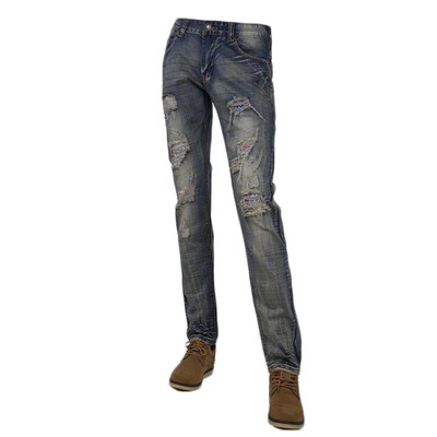 

Zogaa New European Mens Jeans Pants Fashion Holes
