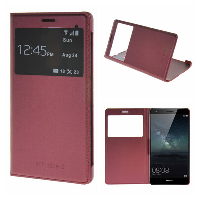 

MOONCASE Huawei Mate S ЧЕХОЛ ДЛЯ Premium PU Leather Pouch Flip Red