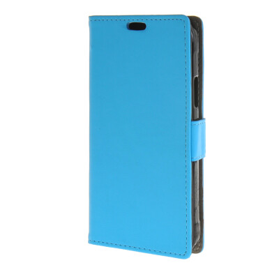 

MOONCASE Flip Leather Wallet Card Slot Stand Back Case Cover for Samsung Galaxy S6 Active G890 Blue 02