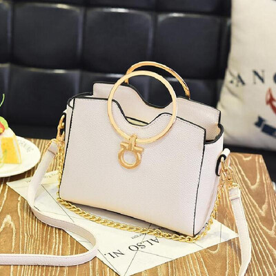 

2018 casual chains metal handle small handbags hotsale laides purse famous brand women evening clutch messenger shoulder bags