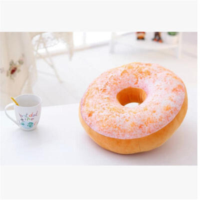 

3D Cute Donut Bread Soft Throw Pillow Case Cushion Cover Home Decor without Core