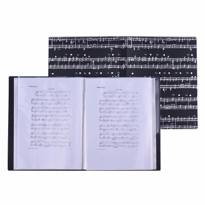 

Music Sheet Score File Paper Documents Storage Folder Holder Plastic A4 Size 40 Package Pockets