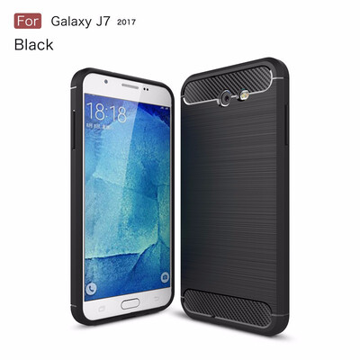

For Samsung Galaxy J7 2017 US Carbon Fiber Phone Cases Soft TPU Anti-Knock Cover For Samsung Galaxy J7 2017 US Case