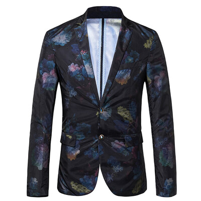 

Necini ™ человека Весна тонкий срез камлот печать обложек Leisure Suit затем на запад корейских мужчин культивирования костюм