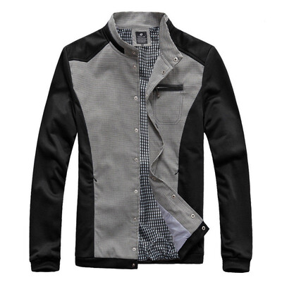

Zogaa New Men's Jacket Color Matching Stand Collar