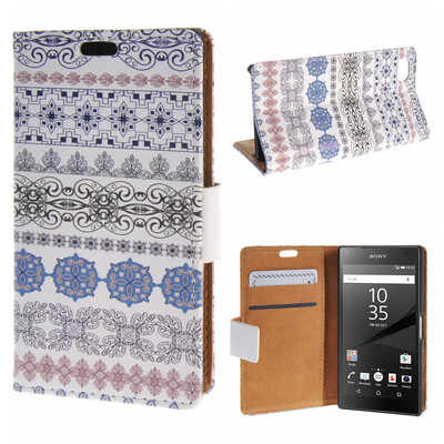 

MOONCASE Sony Xperia Z5 Compact ( Z5 Mini ) ЧЕХОЛ ДЛЯ Flip Leather Foldable Stand Feature [Pattern series] /a18