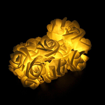 

MyMei 20 LED Rose Flower Fairy Wedding Garden Party Christmas Decoration String Light