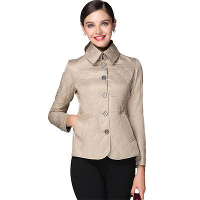 

BURDULLY 2018 Womens Autumn Spring Parka Jackets Short Outerwear British Style Brand High Quality Coat Elegant Female Overcoat