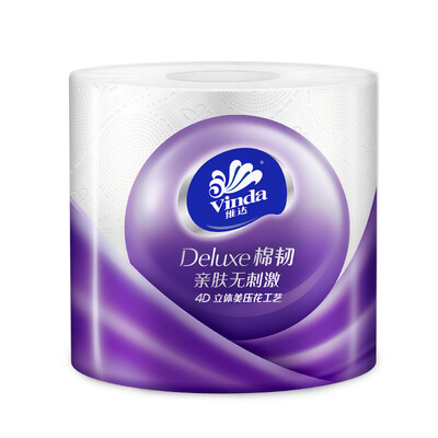 

Vinda Roll paper cotton tough series 4 layers 150g1 roll toilet paper