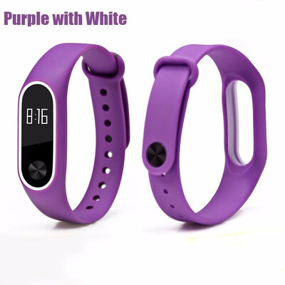 

Double color mi band 2 accessories pulseira miband 2 strap replacement silicone wriststrap for xiaomi mi2 smart bracelet