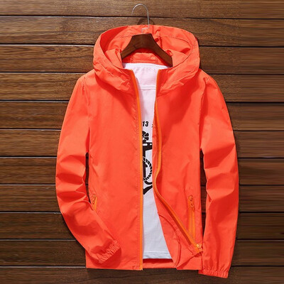 

Mens Ultra-Thin Breathable Solid Color Beach Sports Outdoor Quick-Drying Jacket
