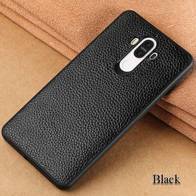 

Genuine Leather Phone Case For Huawei Mate 9 Pro Case Litchi Texture Back Cover For Mate 10 P10 Plus Case