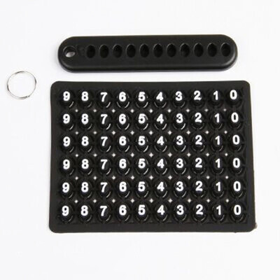 

Huashi mobile phone number listing anti-lost card number card car keychain shell bag pendant black