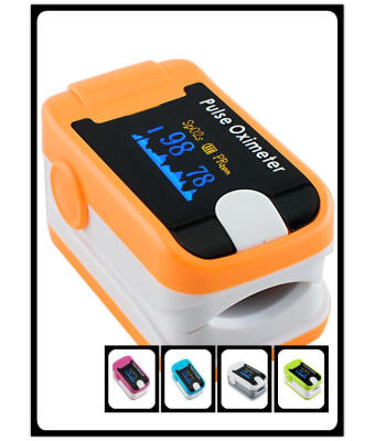 

Orange 8B7 OLED Fingertip Pulse Oximeter With Audio Alarm & Pulse Sound - Spo2 Monitor Finger Puls Oximeter