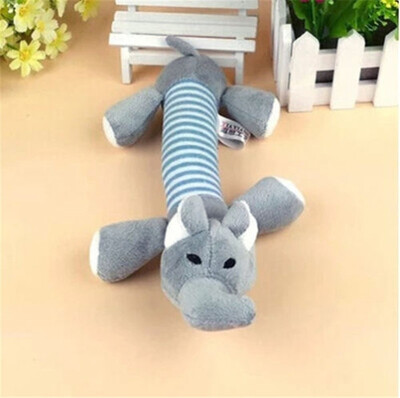 

Pet Puppy Chew Squeaker Squeaky Plush Sound Pig Elephant Duck For Dog Sound Toys Elephant
