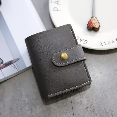 

British Style Ladies Students Trendy Retro Two-fold Car Sewing Small Wallet