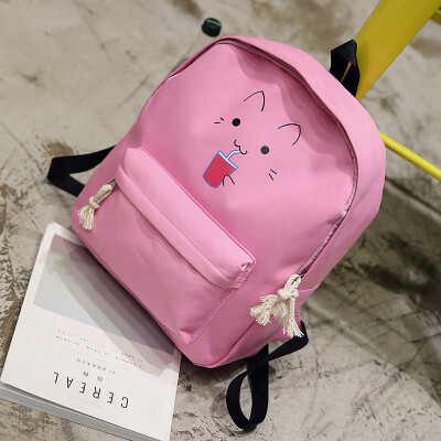 

Fashion Small Backpack Schoolbag Lady Casual Simple Bags