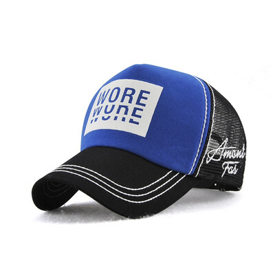 

Jamont Mens Trucker Hat Letters Print Casquette Baseball Cap Hip Hop Summer Mesh Hats Women Adjustable Gorras Bone Snapback Caps
