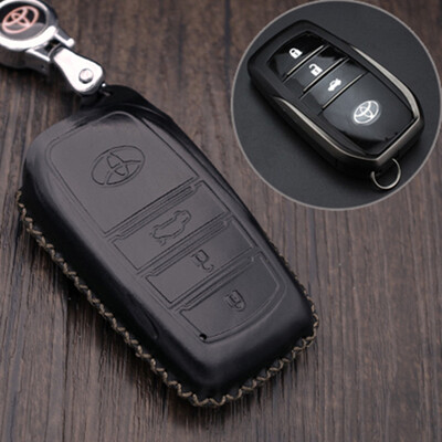 

Che Dapin Toyota Key Bag New Highlander Prado New Crown Overbearing 2700 Camry Elfa RAV4 Mens Car Car Remote Key Set Buckle Smart Three Button Black