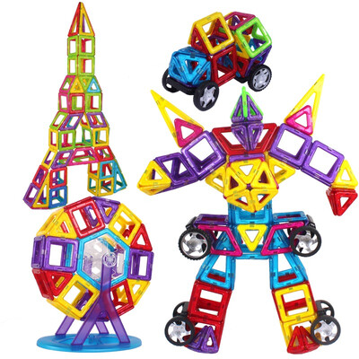 

Ming tower (MING TA) 88 sets of magnetic tablets children's building blocks toys Variety Tile construction blocks plastic da da take magnetic puzzle intelligence storage box