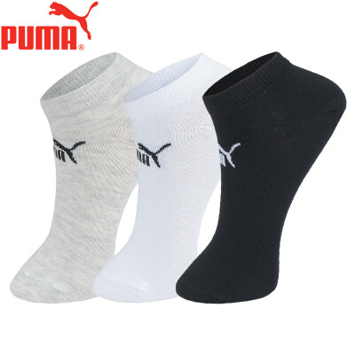 

PUMA Hummer Socks Womens Basic Boat Socks 3 Pairs WhiteBlack