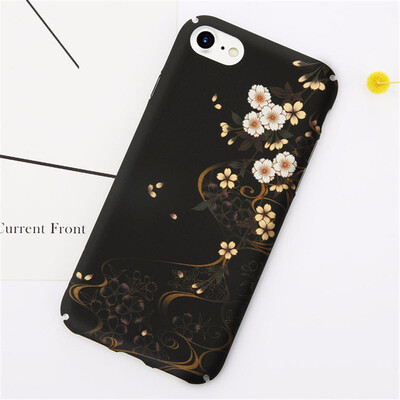 

Luxury Floral Flower Paint Phone Case For iPhone 6s 7 8 Plus Hard PC